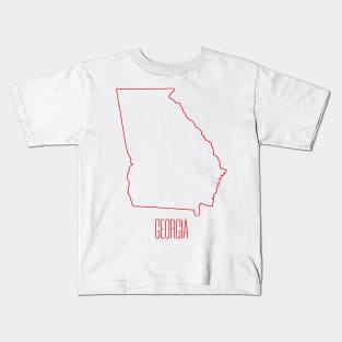 Georgia State Outline Kids T-Shirt